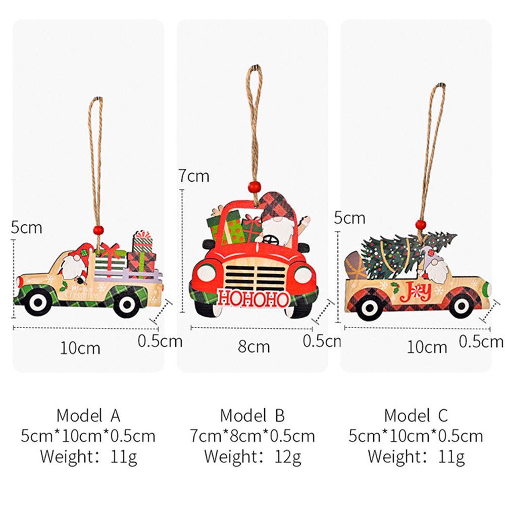 Phụ Kiện Treo Trang Trí Giáng Sinh Năm Mới Bằng Gỗ Xinh Xắn