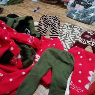 Combo quần len 2 lớp cho bé sz 10-15kg