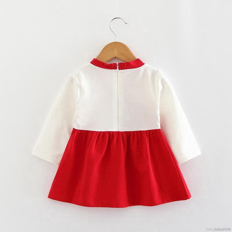 Đầm hoa dài tay xinh xắn dành cho bé gái