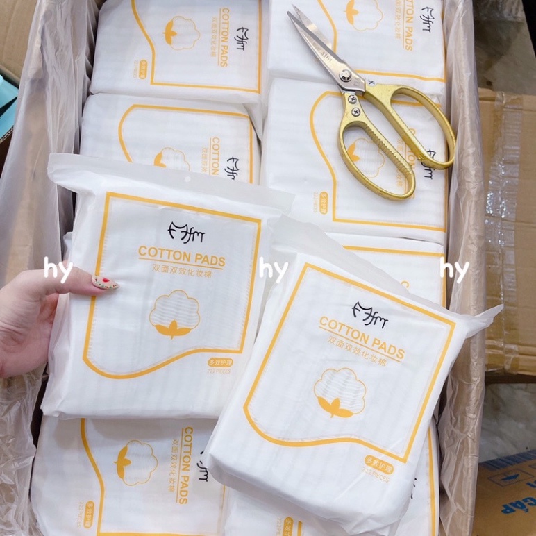 Combo 2 Túi Bông Tẩy Trang Cotton Pads 2 Túi 444 Miếng