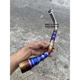 [HOẢ TỐC HCM] Cổ pô Titan xịn gắn pô lon pô độ 27mm X 51mm cho SHVN 19 quay đầu / Air Blade 125-150 / Vario / Click thái