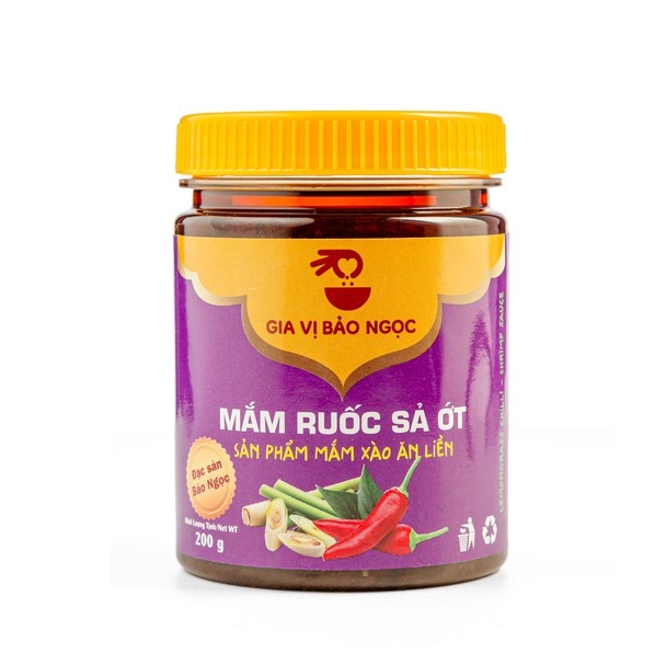 Mắm ruốc sả ớt Bảo Ngọc ăn liền 200g