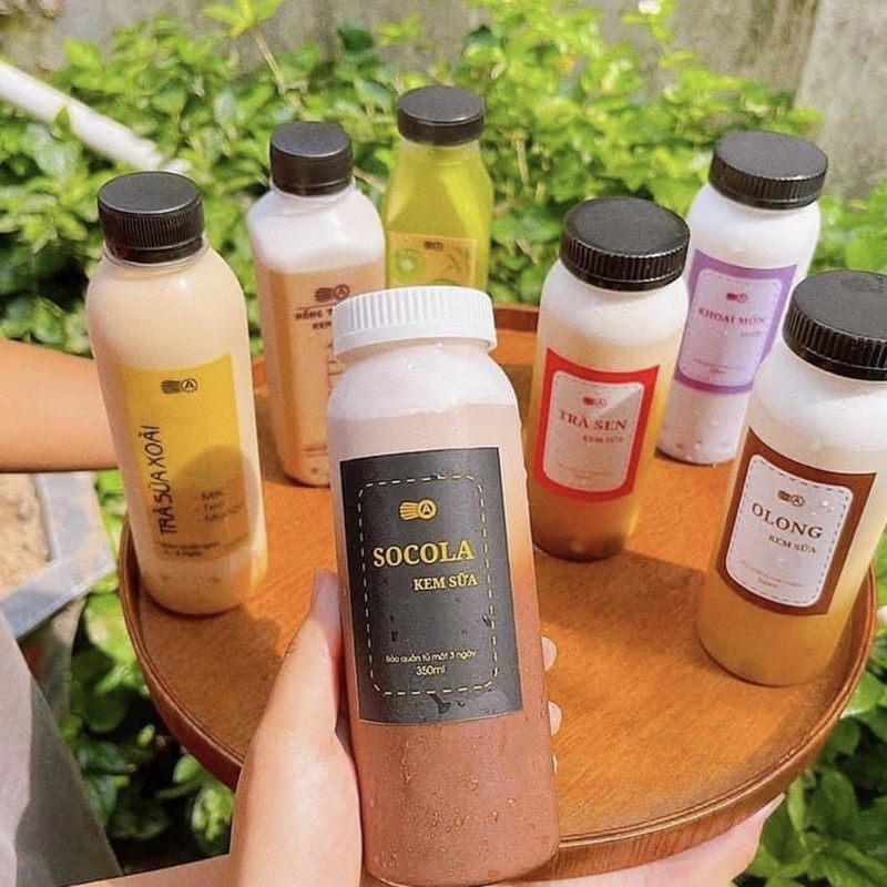 Chai nhựa dày tròn miệng rộng 4,2cm 330ml và 500ml
