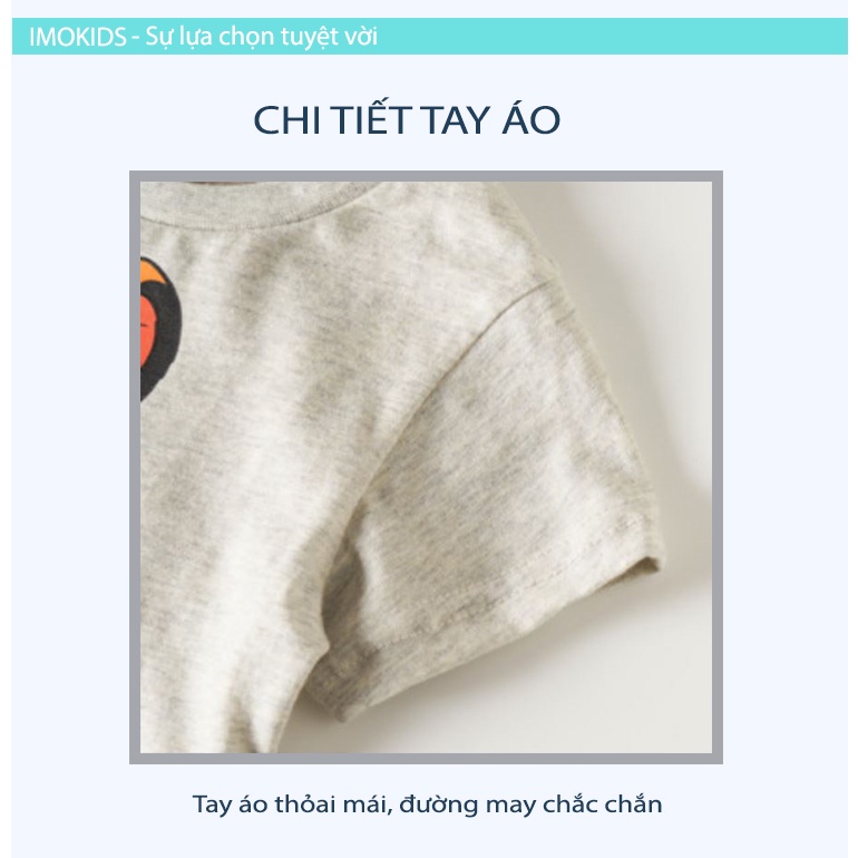 Áo bé trai Malwee 10-26kg áo thun trẻ em cộc tay in hình ngộ nghĩnh chất thun cotton cao cấp hàng xuất Âu Mỹ