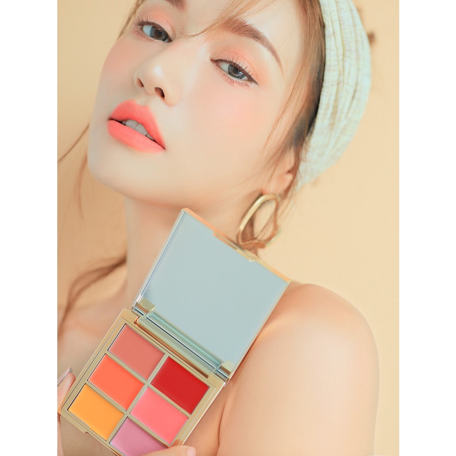 Bảng son 3CE MULTI POT PALETTE 6 ô siêu lì chính hãng HALOMI