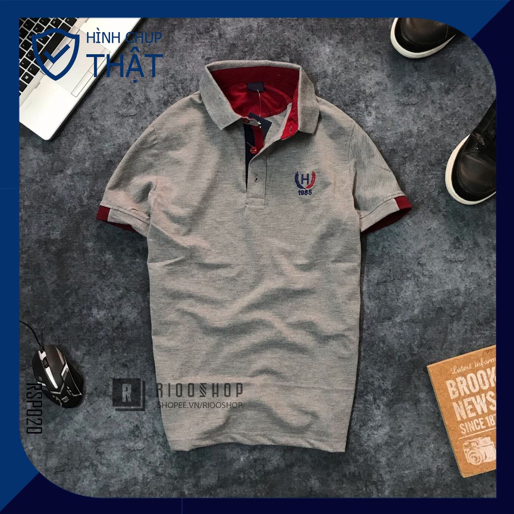 Áo thun polo ngắn tay có cổ Men H cực đẹp RSP020 có size lớn big size xxl Riooshop | BigBuy360 - bigbuy360.vn