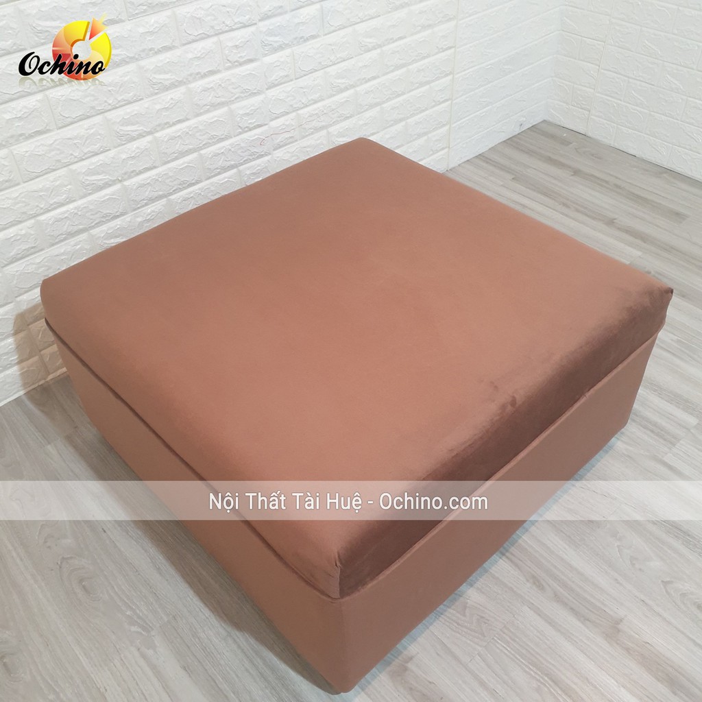 Đôn Vuông, Ghế Đôn Sofa Hình Vuông Sang Trọng Size 80 cm (Chọn màu)