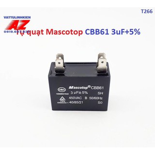 Tụ quạt mascotop cbb61 loại 3mf+5%