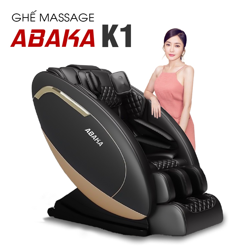 Ghế massage toàn thân Abaka K1 - Nhiệt hồng ngoại toàn thân - Ghế mát xa có loa bluetooth nghe nhạc - Bảo hành 6 năm