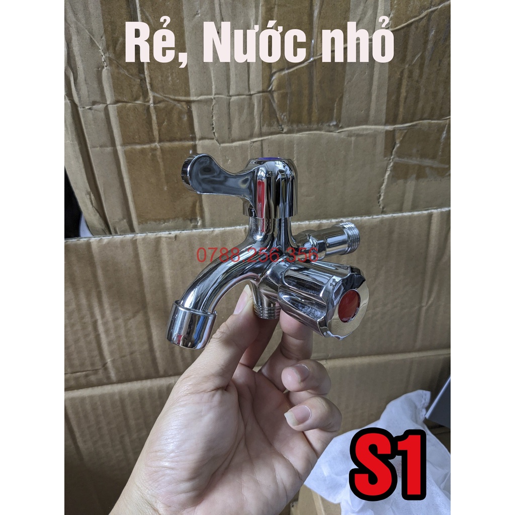 Vòi nước củ sen lạnh xi hợp kim bóng