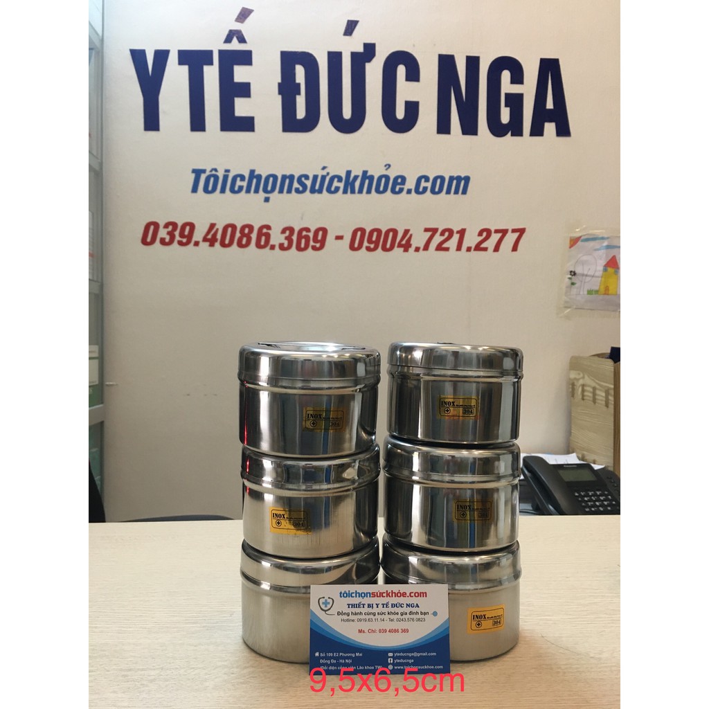 Hộp đựng bông cồn Inox các cỡ