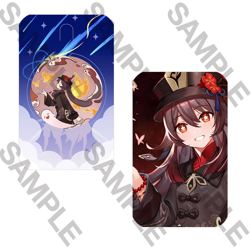 Ảnh card bo góc in hình GENSHIN IMPACT thẻ bo viền 5*8cm anime chibi 1 tấm