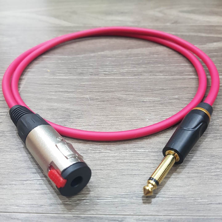 Dây cáp 6.5 nối dài, jack 6.5mm lõi mạ vàng, dây lõi đồng chống nhiễu 2 lớp