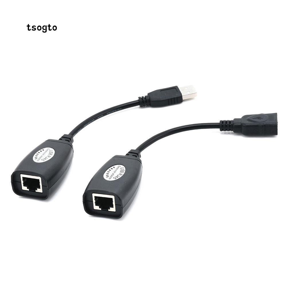 Bộ nối dài USB 30m bằng dây mạng | usb rj45 extension adapter