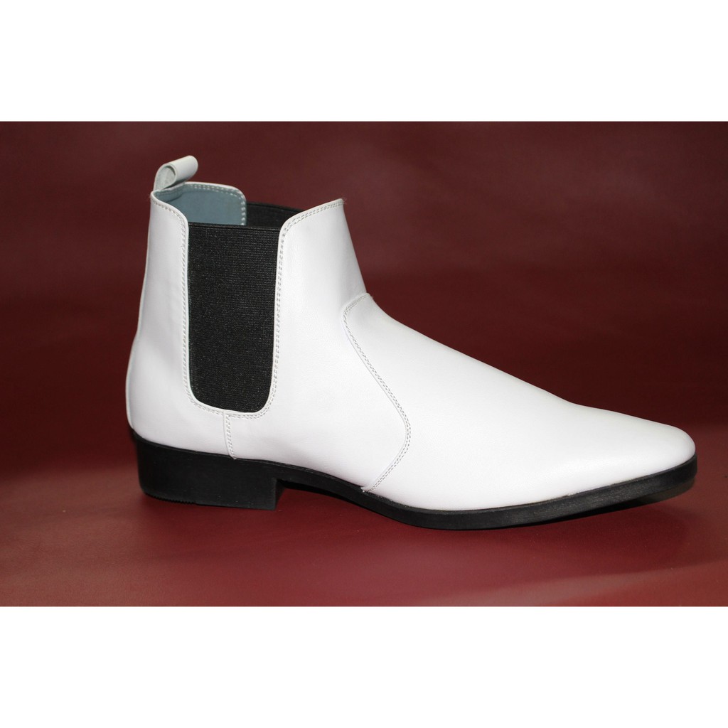 Giày boot nam da bò màu trắng .Bảo hành 12 tháng.Mã số: B151 | BigBuy360 - bigbuy360.vn