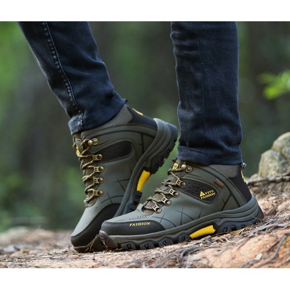 Giày Leo Núi Trekking Cổ Cao Chống Thấm Nước, Chống Trượt. Giày Thể Thao Đi Phượt Địa Hình Khó Khăn [ kèm vớ ] | BigBuy360 - bigbuy360.vn