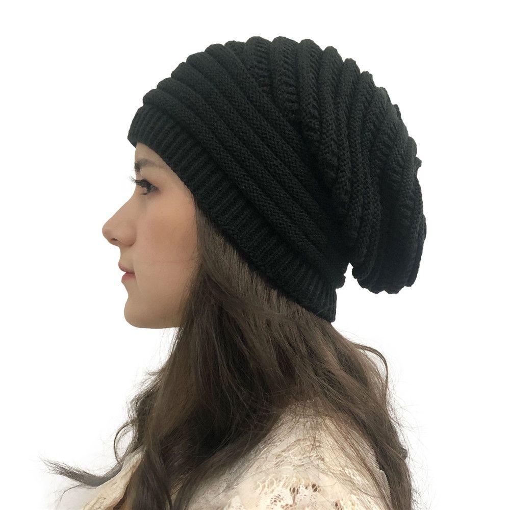 Mũ Len Beanie Họa Tiết Sọc Ngang Cho Nam Và Nữ
