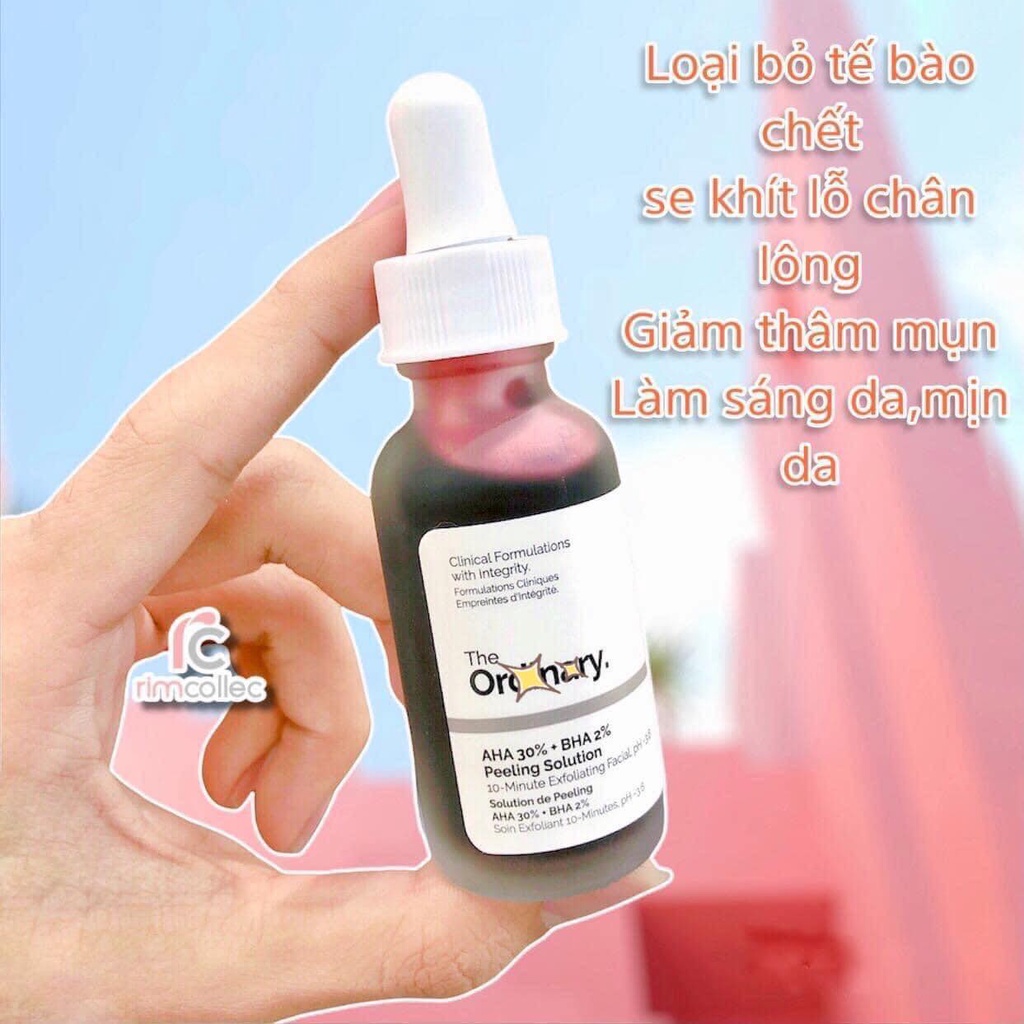 Serum tẩy tế bào chết the Ordinary AHA 30% BHA 2% Peeling Solution