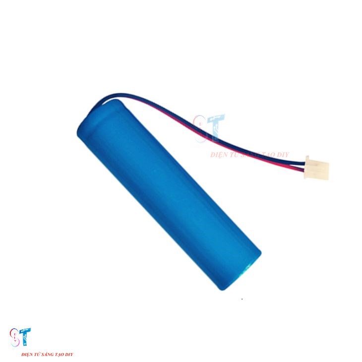 Pin 1S 18650 2000MAH Cho Loa Bluetooth, Đèn led Có Jack header 2.0