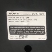 Loa sorround Sony SS-SR991 đồ cũ made in Japan nghe ok 100%