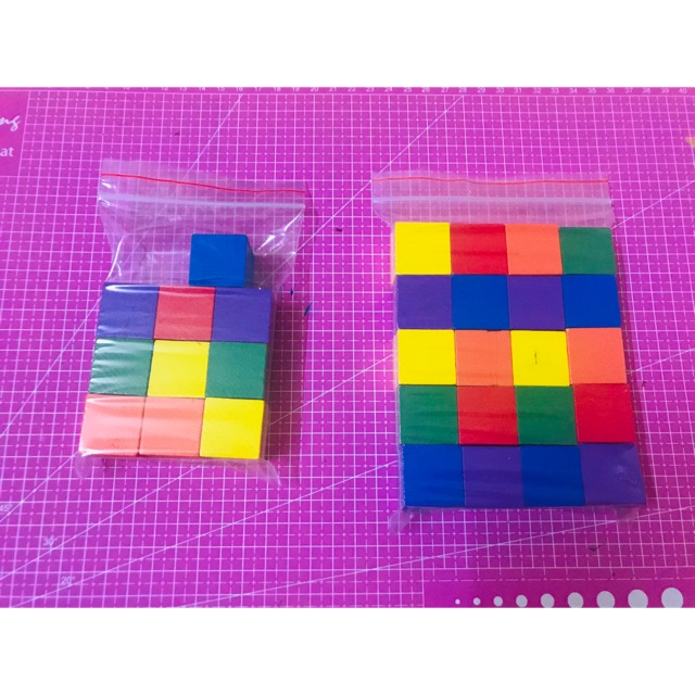 Set 10/20 khối rubik màu 2.5cm