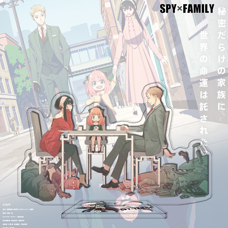 Mô Hình Standee Anime Anya Forger anime Spy x Family Chất liệu Acrylic trang trí góc học tập bàn làm việc kích thước 8cm