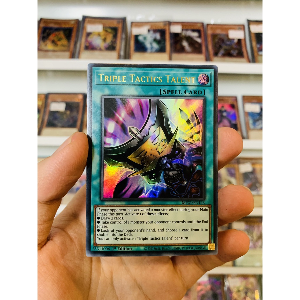 Thẻ Bài Lẻ YugiOh! Mã MP21-EN143 - Triple Tactics Talent - Ultra Rare - 1st Edition