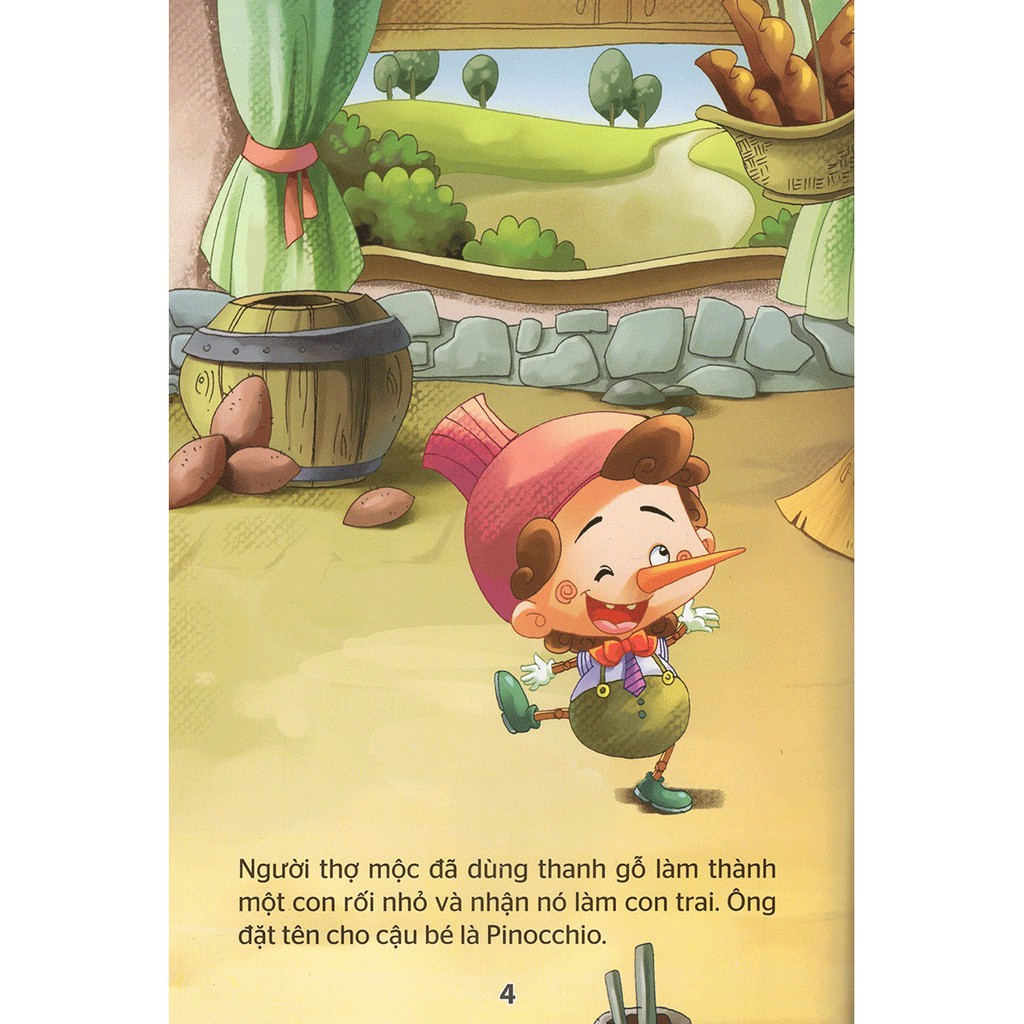 Sách - Vườn Cổ Tích - Pinocchio Chú Bé Người Gỗ