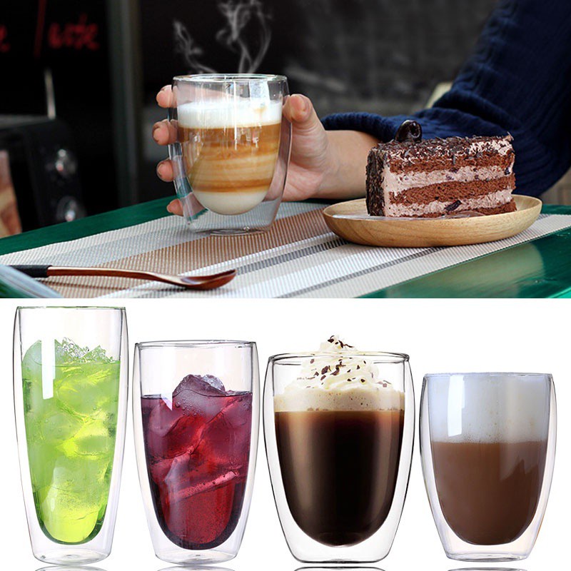 Kính Cốc Thủy Tinh Uống Trà Cà Phê 80-600ml