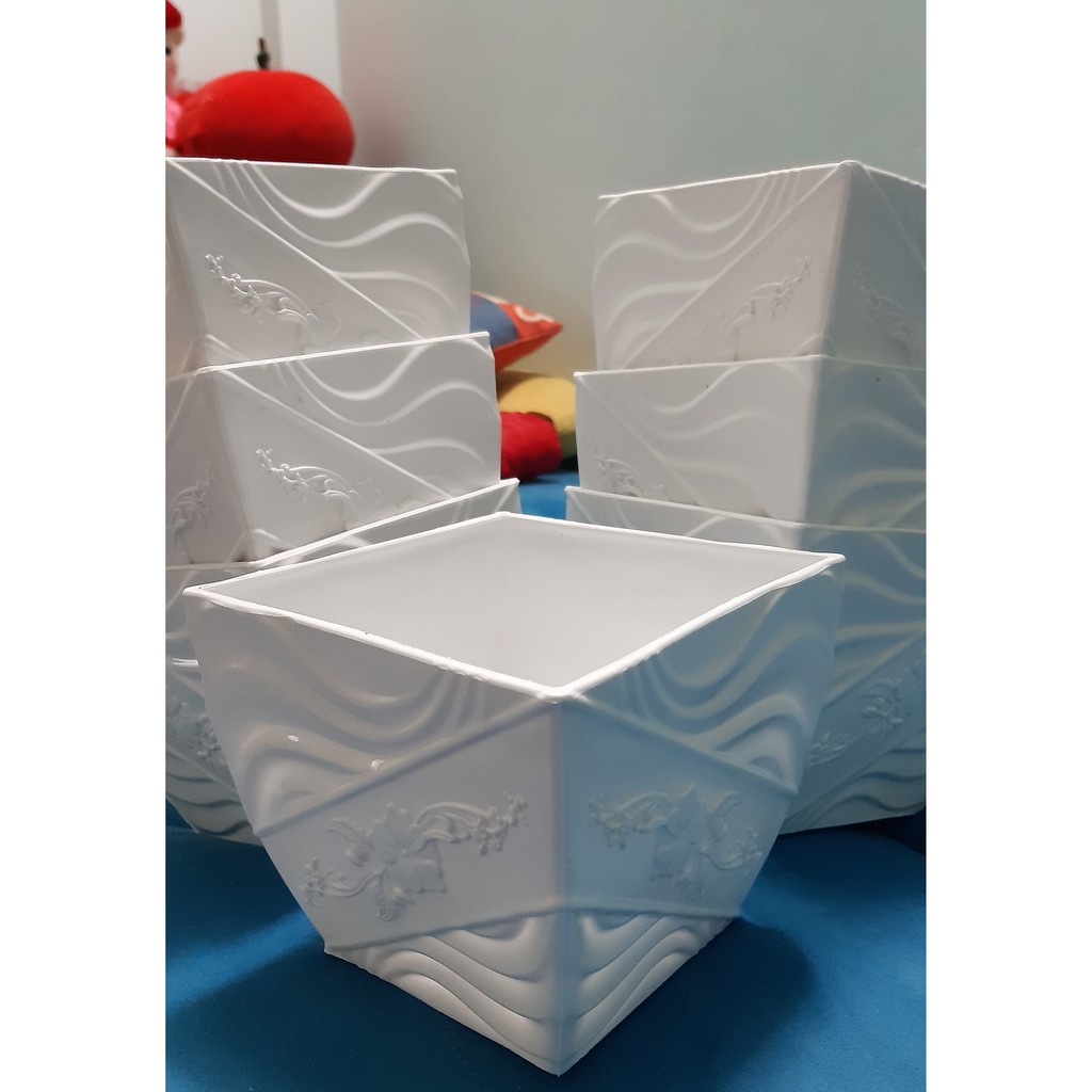 Mẫu mới Bông sen Chậu hoa mai cao cấp bông chơi tết rực rỡ chậu nhựa trồng rau - trang trí quán cafe biệt thự