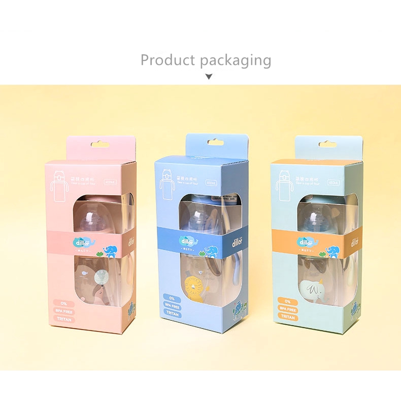 Bình nước DILLER 8837 450ml bằng tritan không chứa BPA chống rò rỉ cho trẻ em