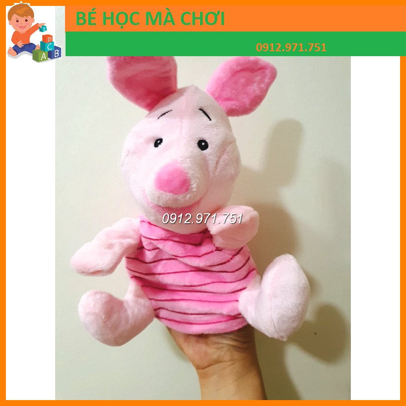 (hàng mới 100%) Rối bàn tay hoạt hình gấu pooh, lợn piglet , mickey đáng yêu cho bé