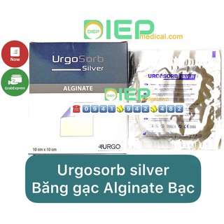 ✅ URGOSORB SILVER MIẾNG 10cmx10cm hoặc DÂY 2.5cmx30cm - Băng gạc Alginate Bạc hút dịch, kháng khuẩn (Urgo - Pháp)