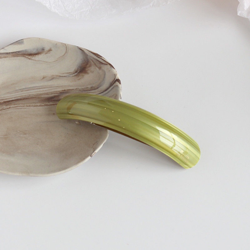 Kẹp Tóc Màu Xanh Lá / Đen Phong Cách Retro Thanh Lịch Cho Nữ