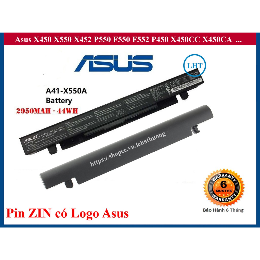 Pin Laptop Asus X450 X550 X452 P550 F550 F552 P450 X450CC X450CA X550CA X550CC