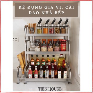 Kệ đựng gia vị nhà bếp bằng inox không gỉ đa năng TIEN.HOUSE