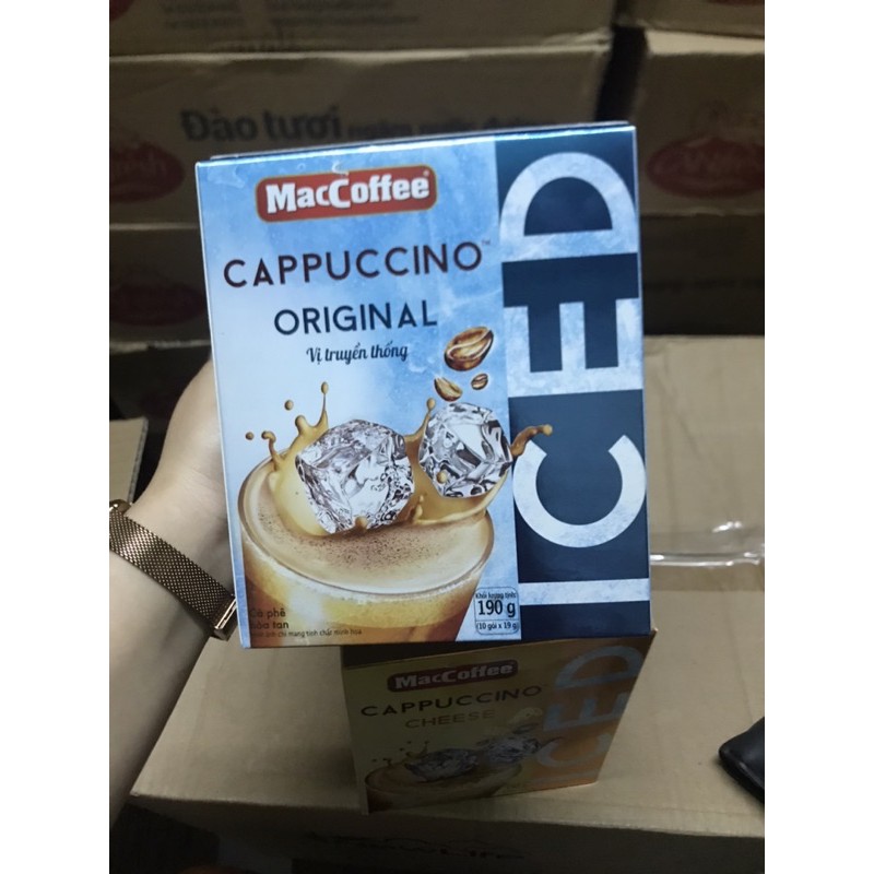 Cà Phê MacCoffee Cappuccino Phô Mai và Truyền thống (10 Gói*19G)