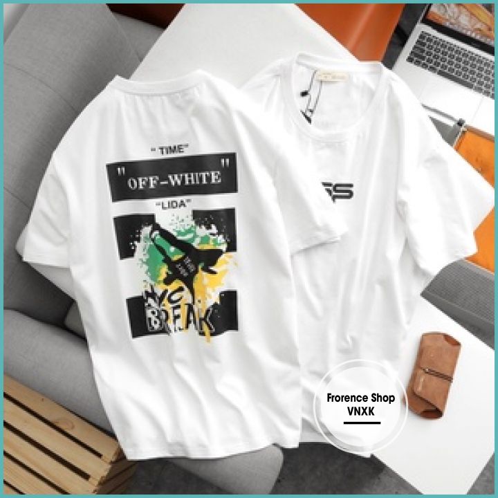 Áo Thun Nam Cổ Tròn Off-Ưhite -Áo Thun Nam Thời Trang Cotton Size Từ 45-85 Kg