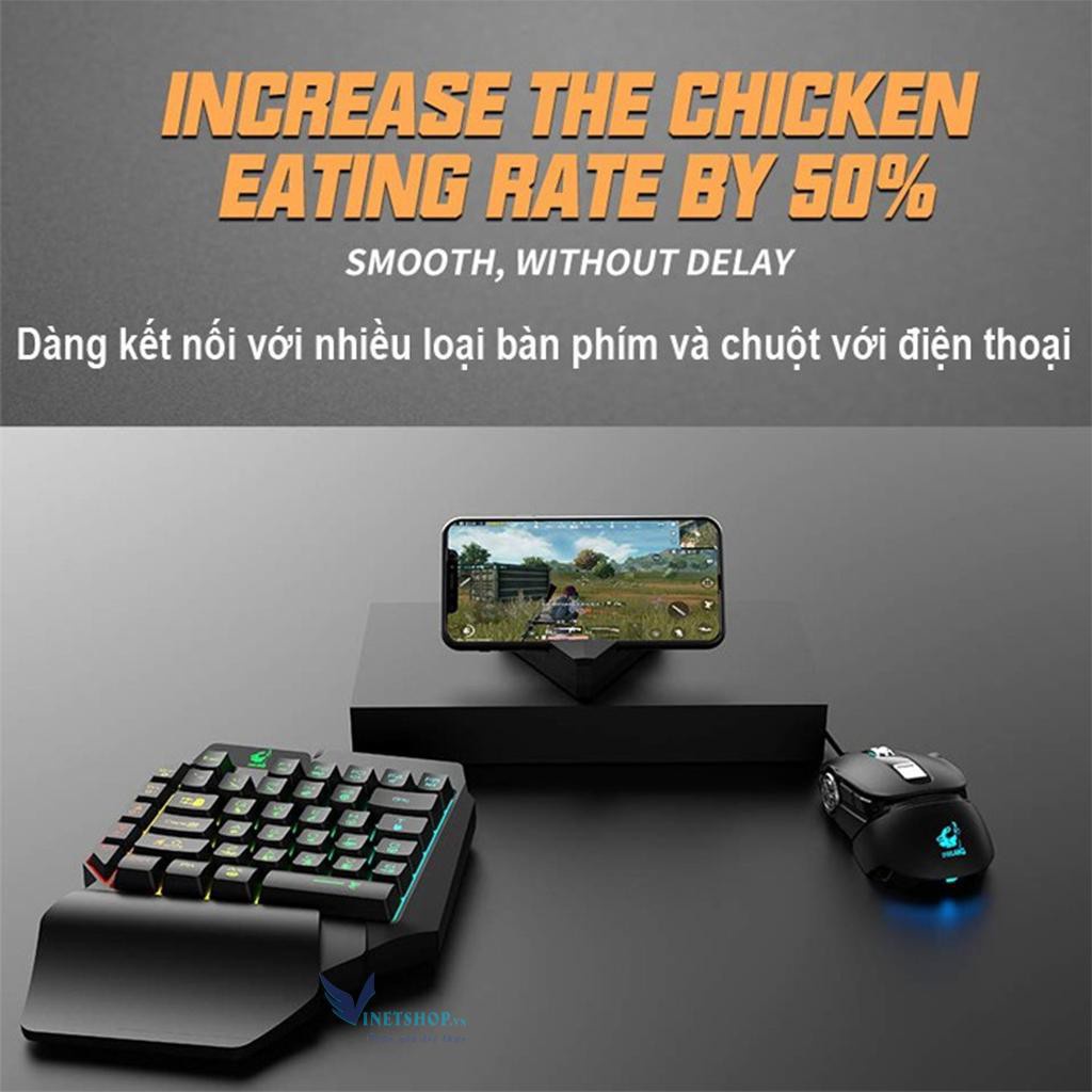 Bộ chuyển đổi bàn phím và chuột chơi game di động không dây G1/G5/G5 PRO Bluetooth PUBG cho iPhone iOS/Androi