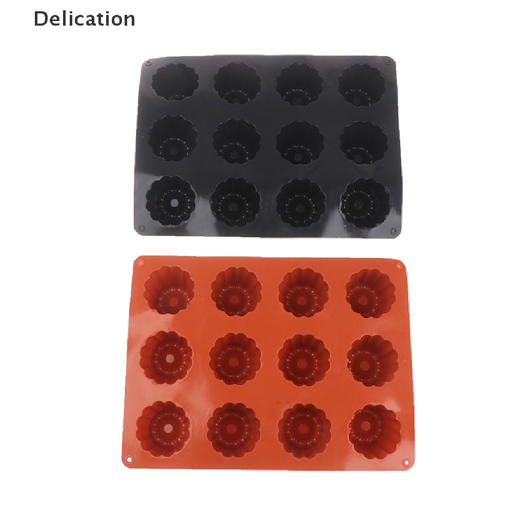 Khuôn silicon 12 ngăn làm bánh chuyên dụng