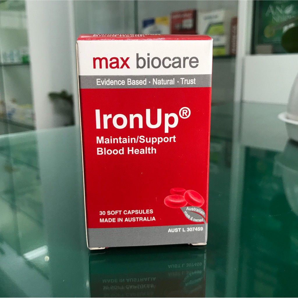 Iron Up – Hỗ trợ bổ sung sắt, bổ máu và hỗ trợ duy trì lượng máu bình thường (Lọ 30 viên)