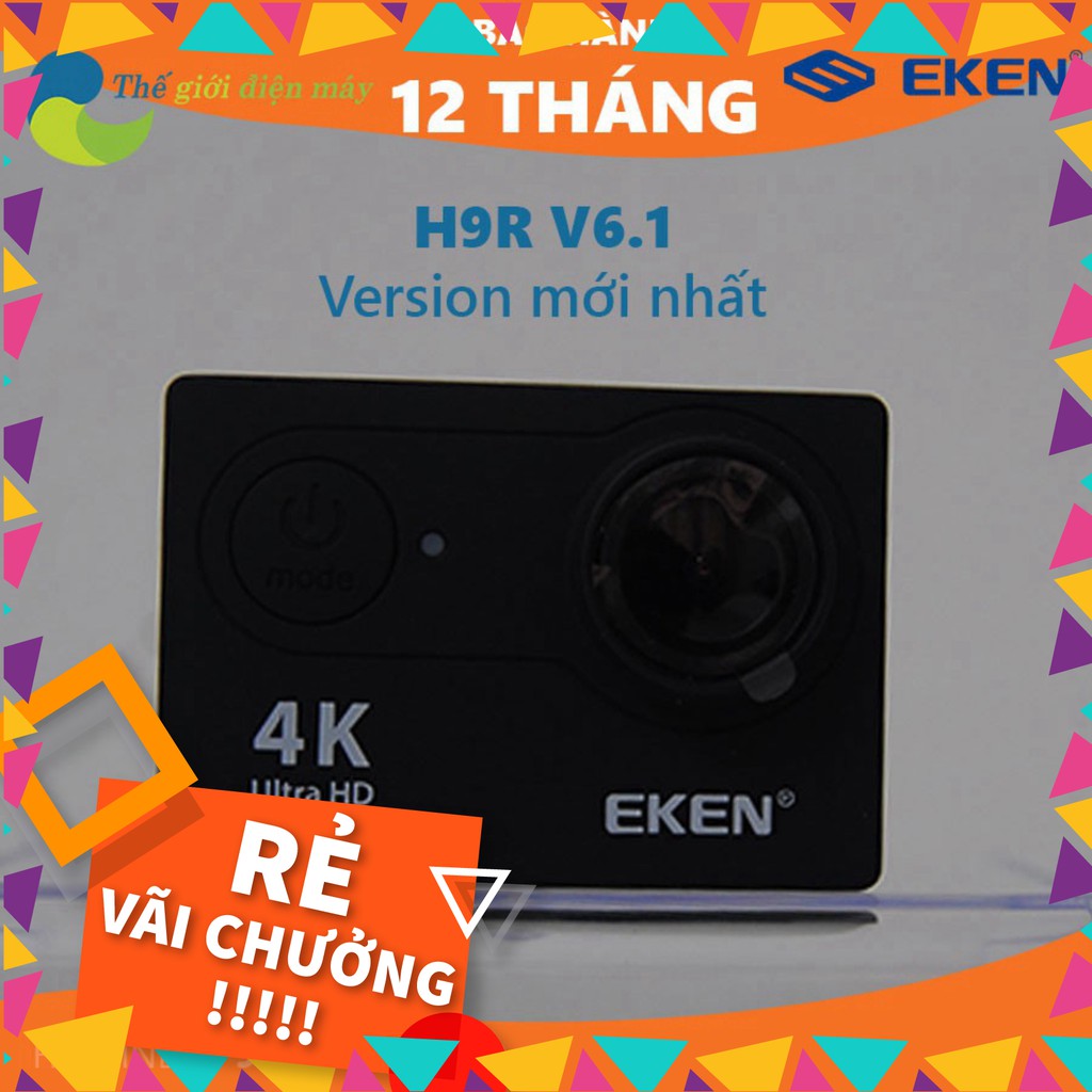Camera thể thao, camera hành trình Eken H9R(có remote) version 8.1, bảo hành 12 tháng tặng filter đỏ và tripod bạch tuộc