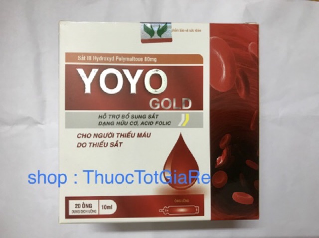 Sắt ống YoYo Gold - Bổ sung Sắt cho Người thiếu máu