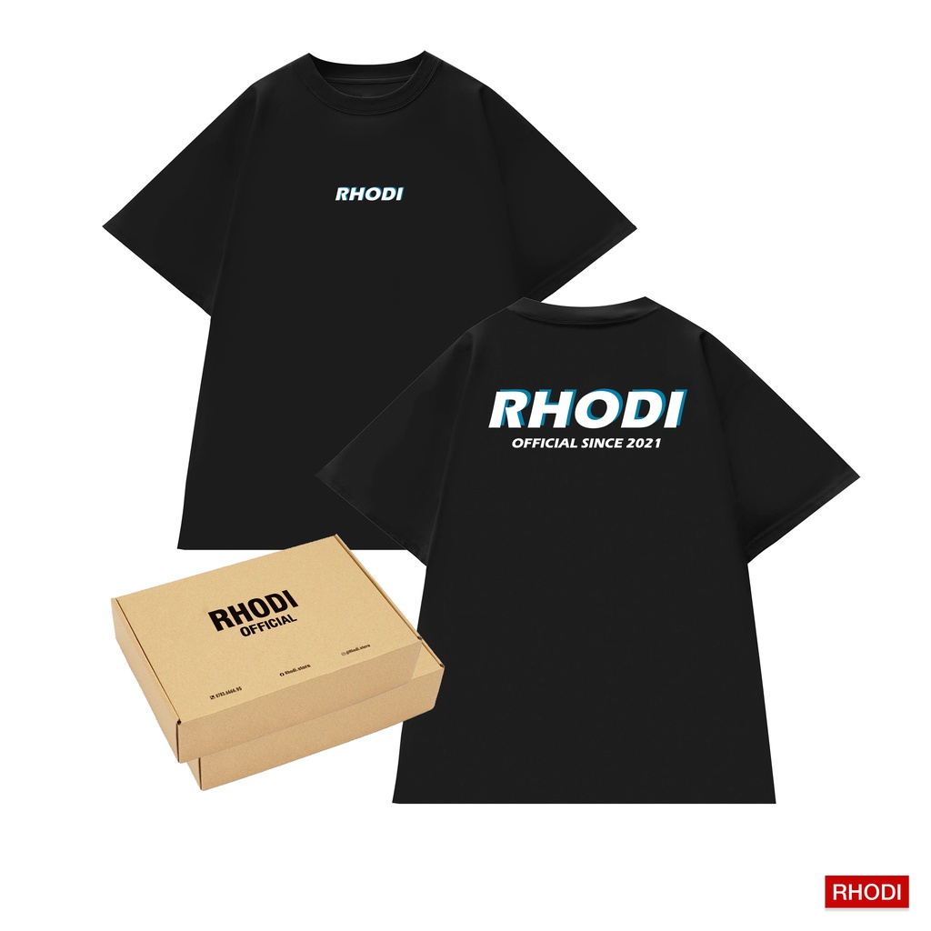 Áo thun local brand RHODI phông cổ tròn tay lỡ unisex nam nữ thế hệ genz oficial since 2021