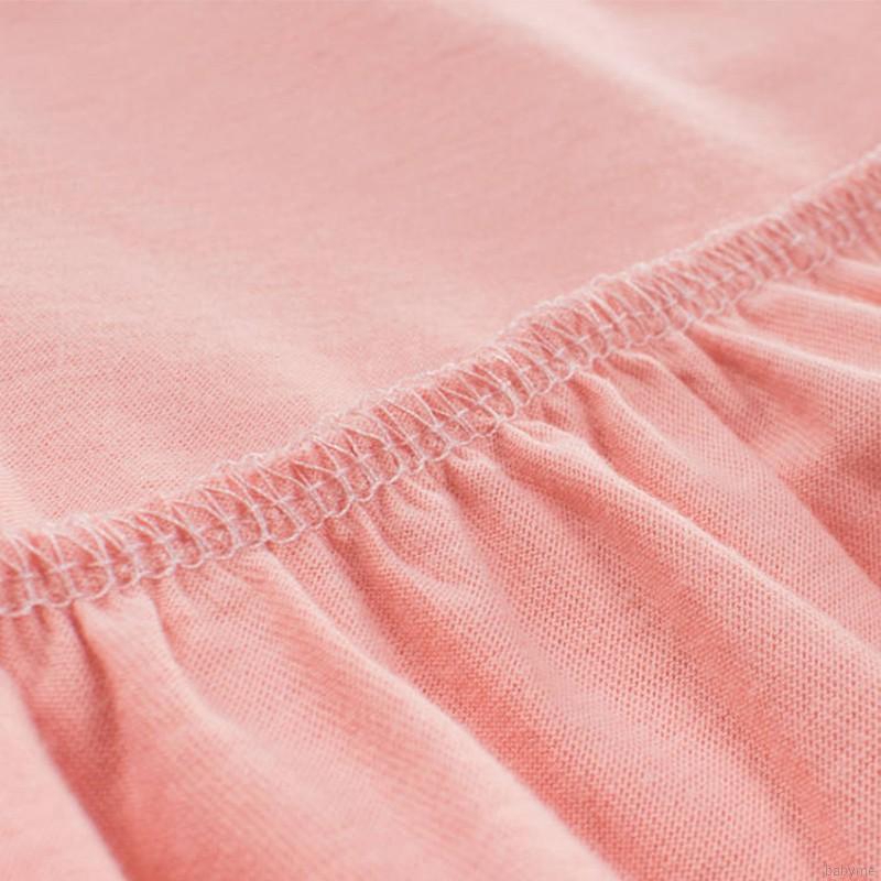 Đầm Cotton Không Tay Màu Trơn Cho Bé Gái