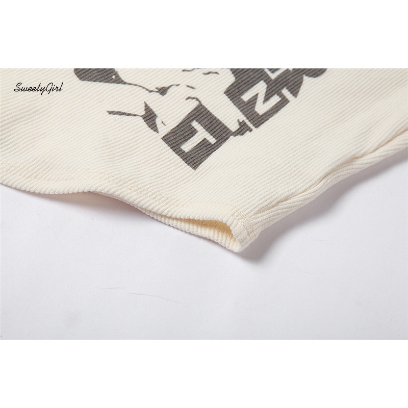 Áo Tank Top Cổ Tròn In Họa Tiết Hoạt Hình Thời Trang 2022 Cho Nữ