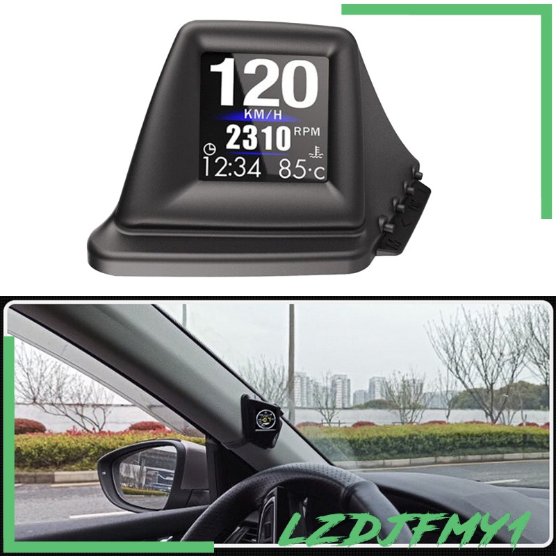 [giá giới hạn] Car Head Up Display GPS OBD2 Driving Computer LCD Screen Temperature Gauge