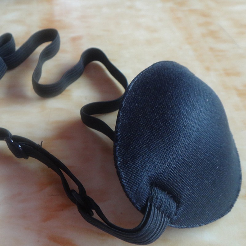 Medical Use Concave Eye Patch Foam Groove Adjustable Strap Eyeshades