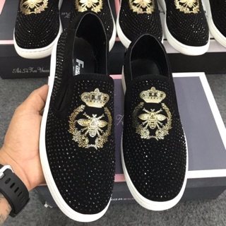 Giầy ong vàng óng ánh nam
