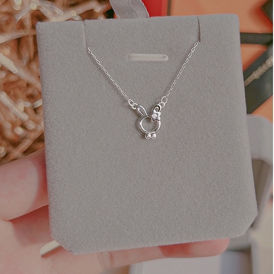 Dây chuyền vòng cổ nữ bạc s925 mặt thỏ đáng yêu Cá jewelry DC175